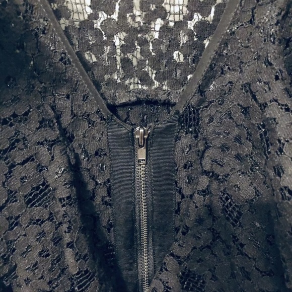 RARE Sachin + Babi for Ankasa Women’s Black Lace Dress Size 4 Zip Closure - Picture 3 of 5